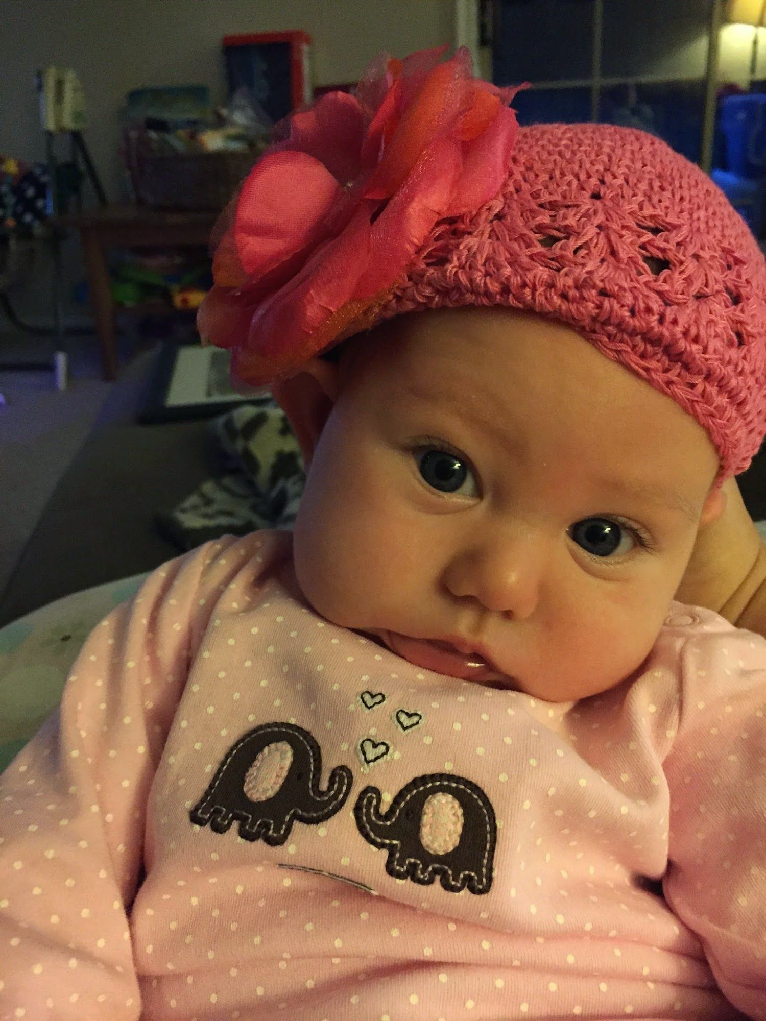 A friend gave Bean this adorable hat