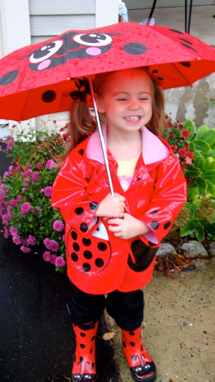 This ladybug LOVES the rain.
