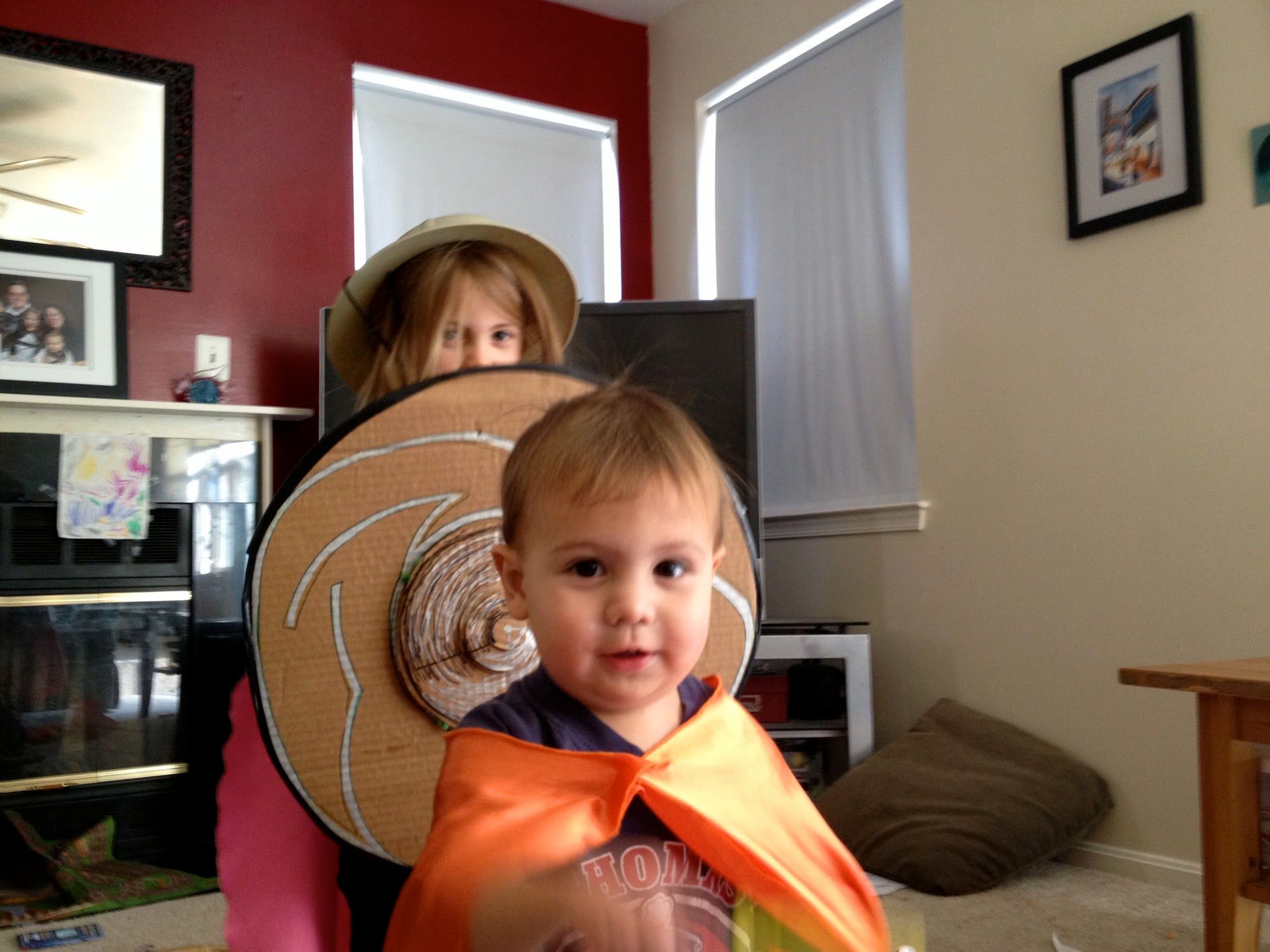 Playing superheroes together. Do you think she will always