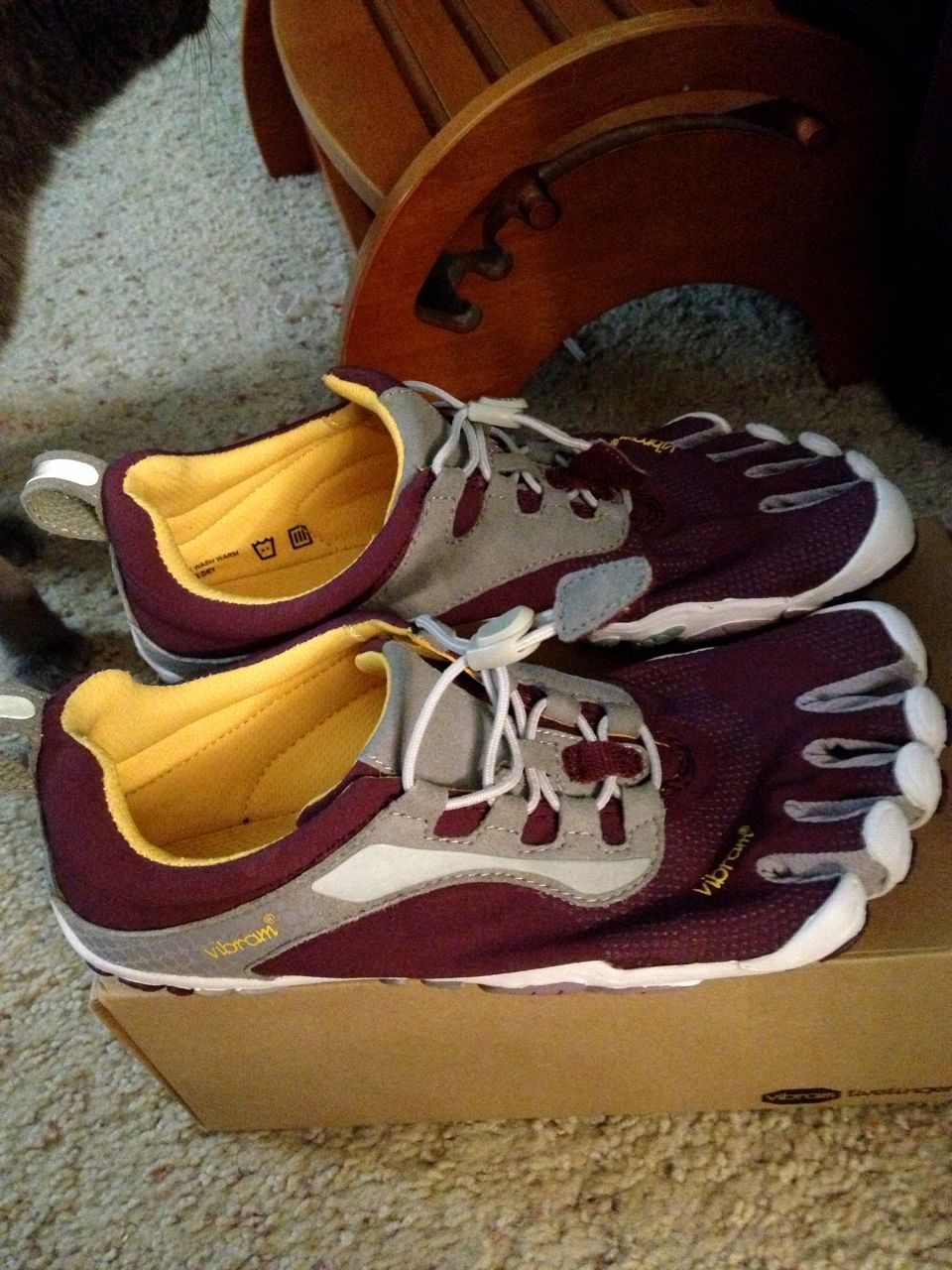 My new favorite shoes, a pair of Bikila LS