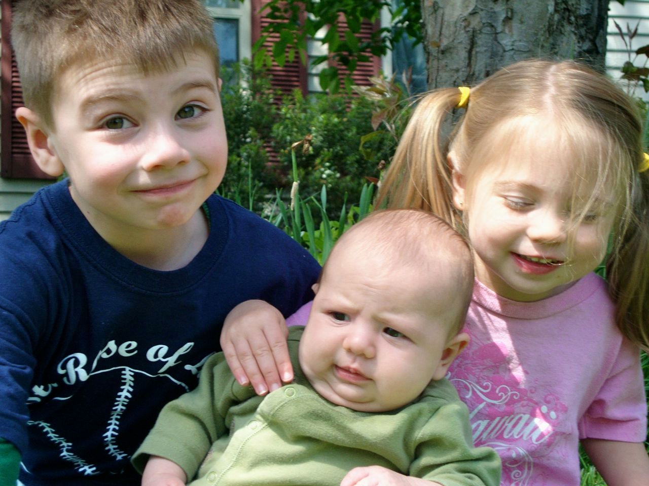 My trio--The Reasons I am a Happy Mama