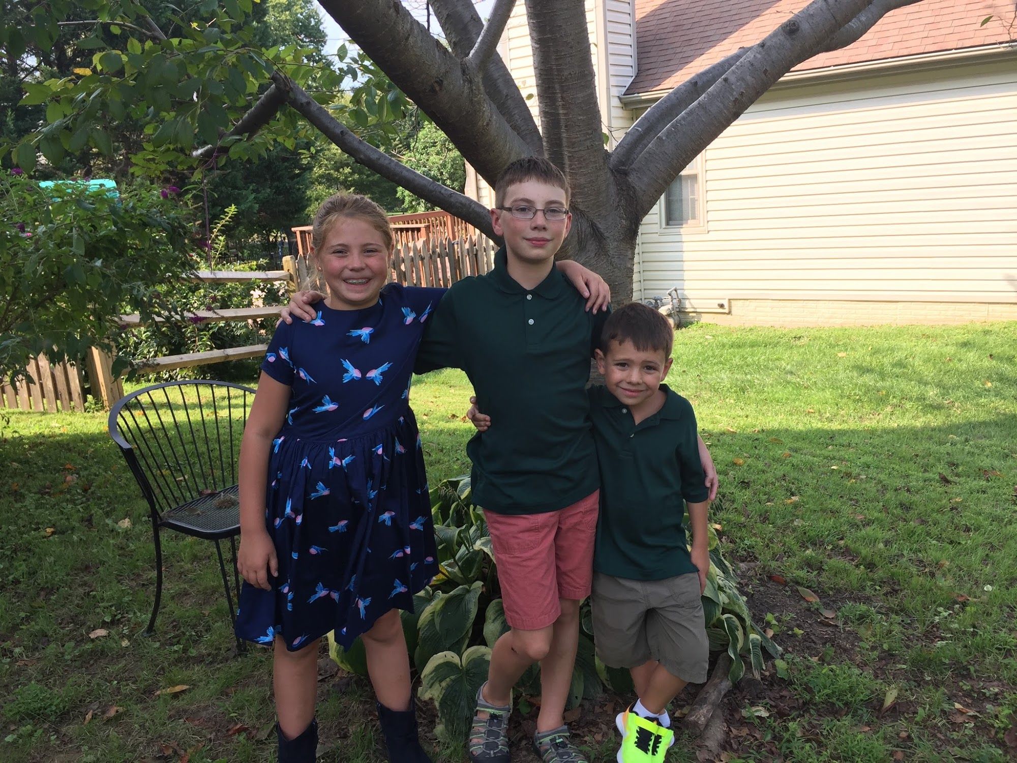 After school picture. They came home with smiles.