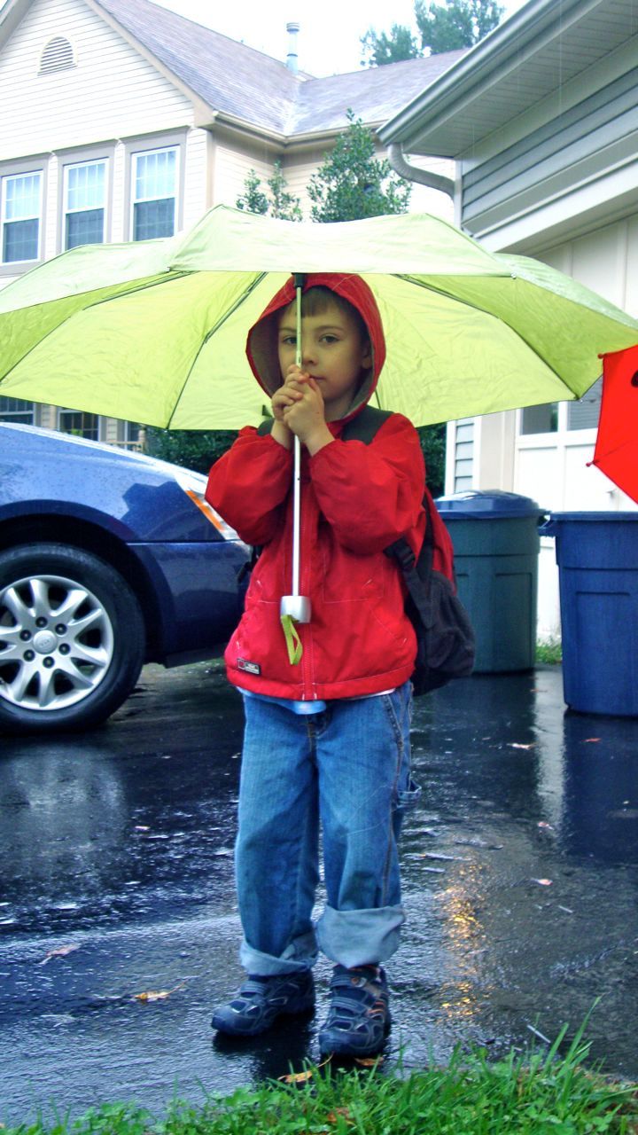 Boogie with his umbrella
