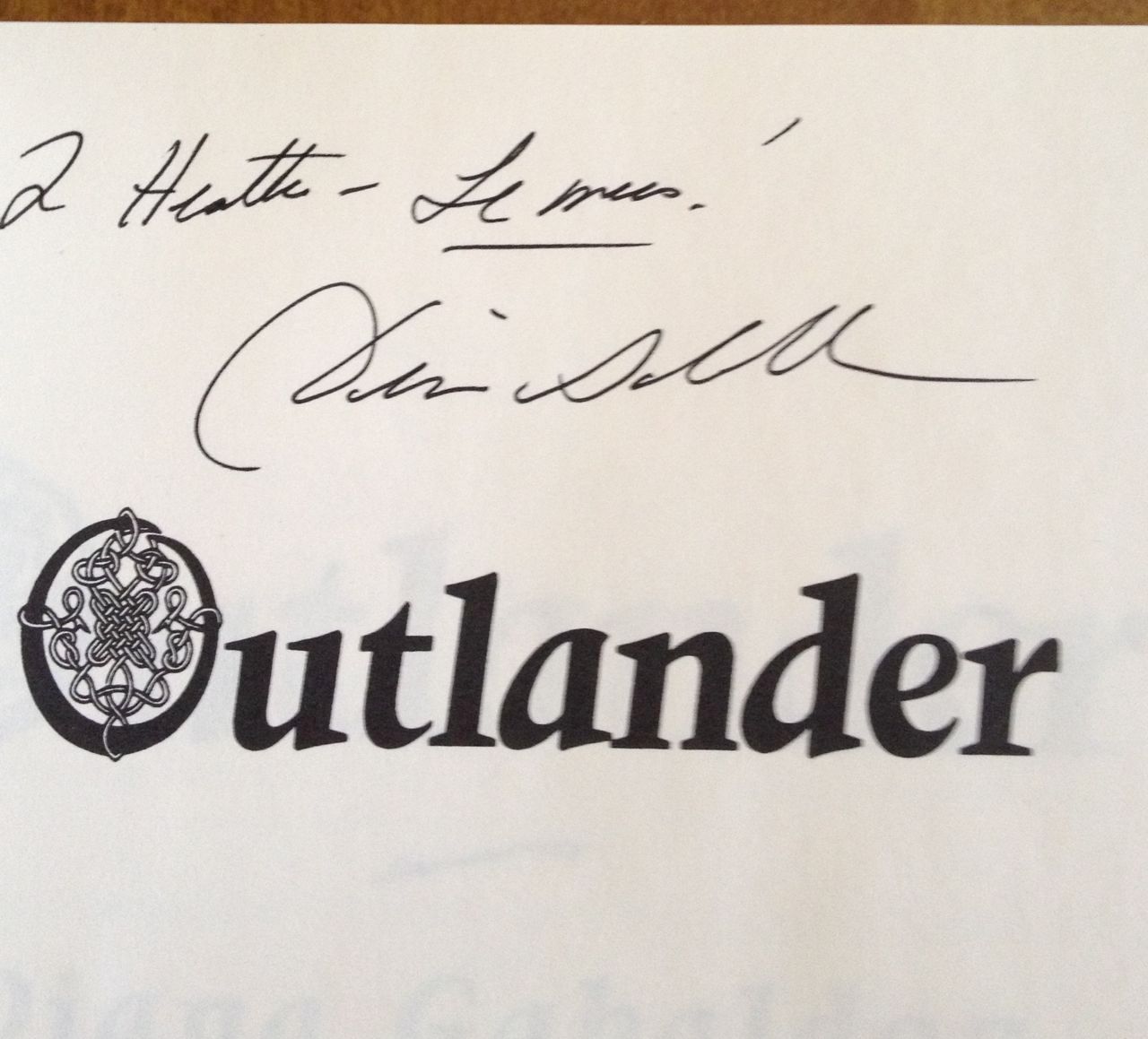 She signed my book!