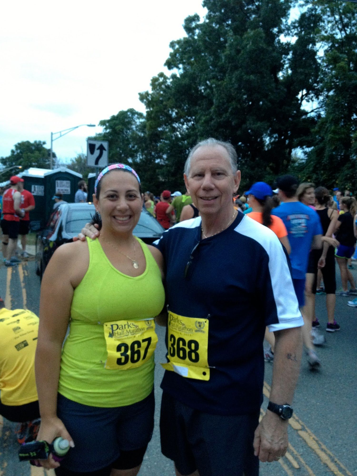 Dad and I before the race