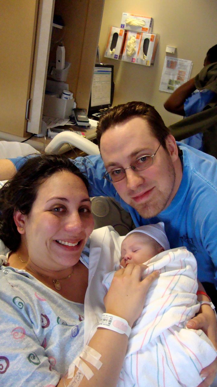 Proud parents with our BIG Boy!