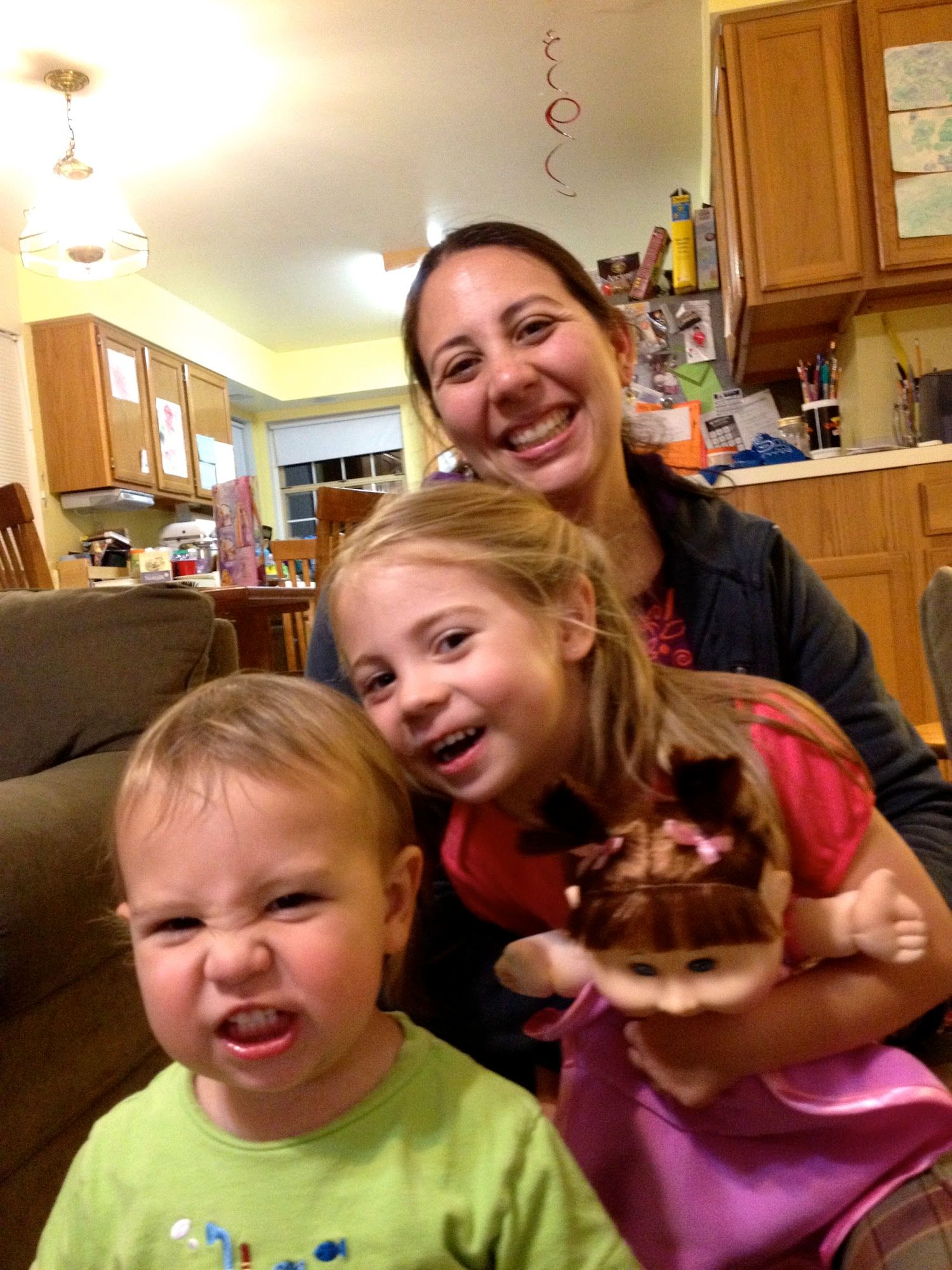 Trying to get a picture with the Birthday girl.