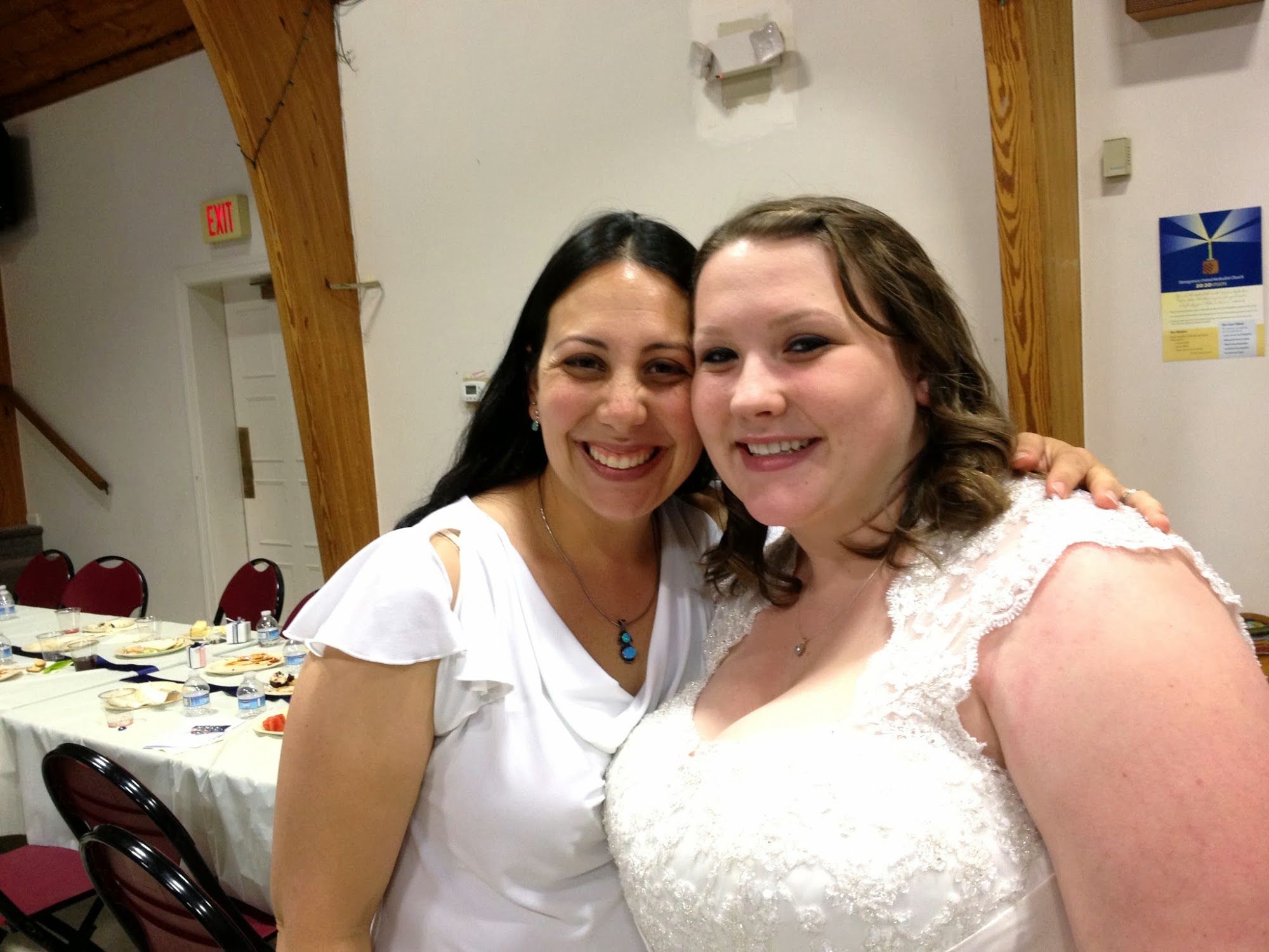  The Bride and I at her wedding reception 