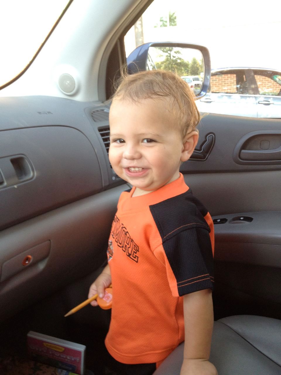 Oh, that face. I love it. Can't you just see the mischievous twinkle in his eyes?