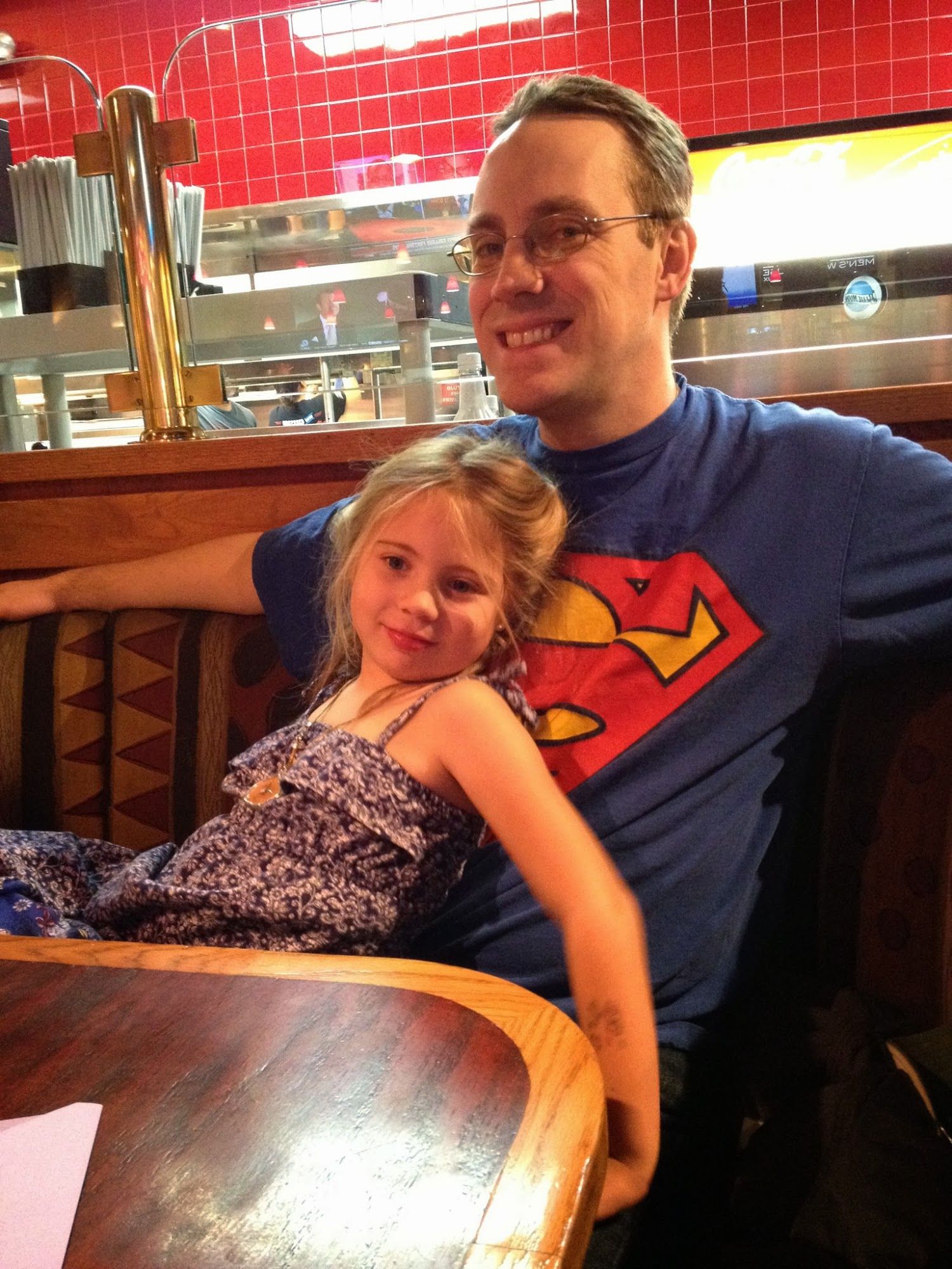 5 is fabulous when Daddy is a super hero!