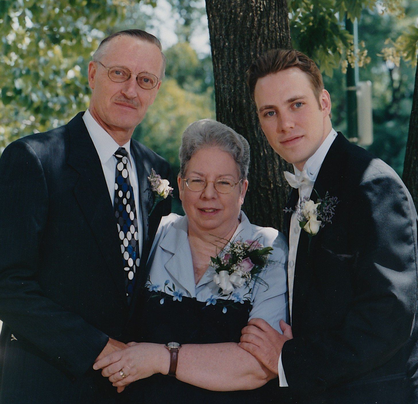 Hubby and his parents on our wedding day