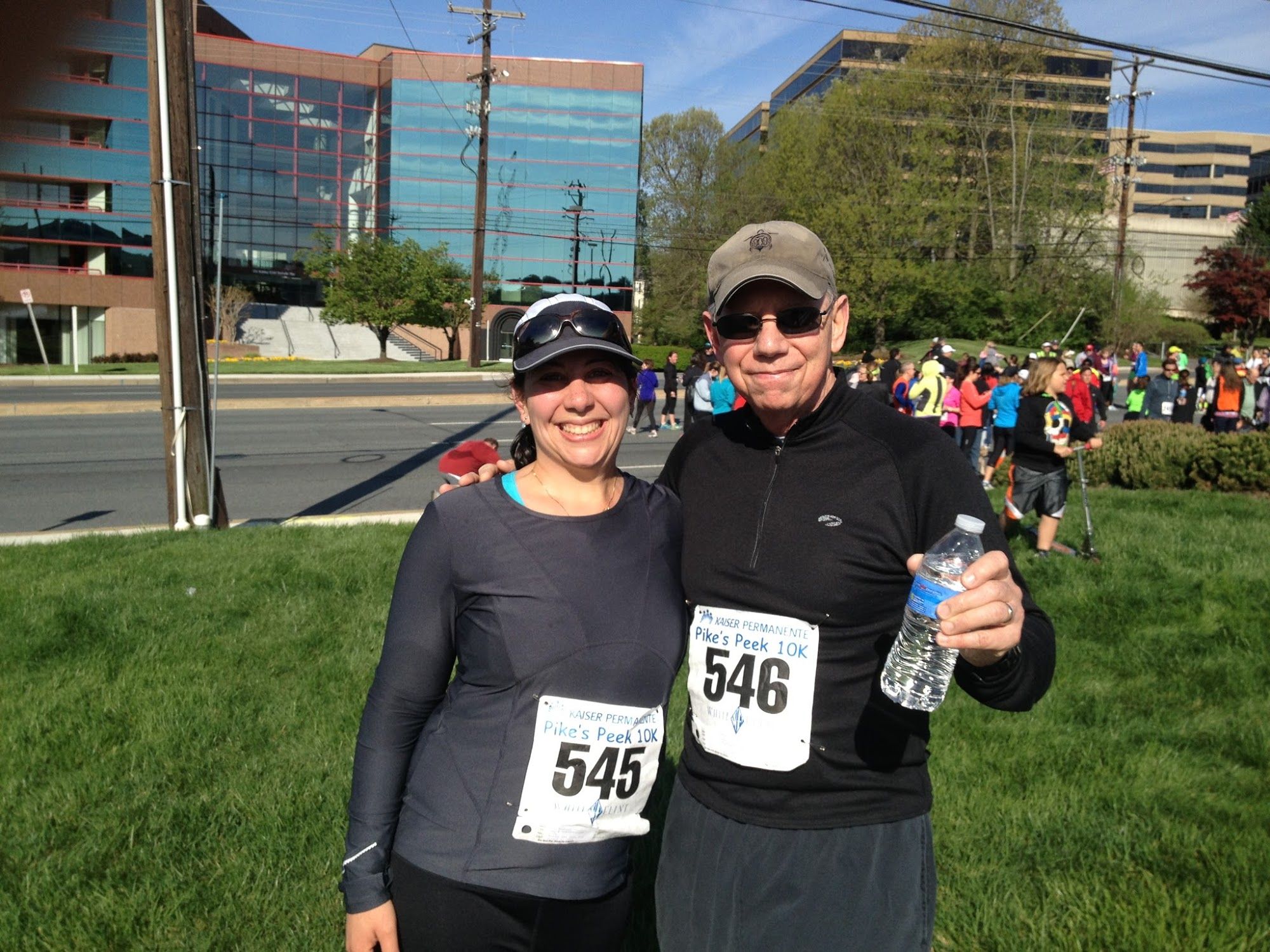  My dad and I at our first 10K together last April 