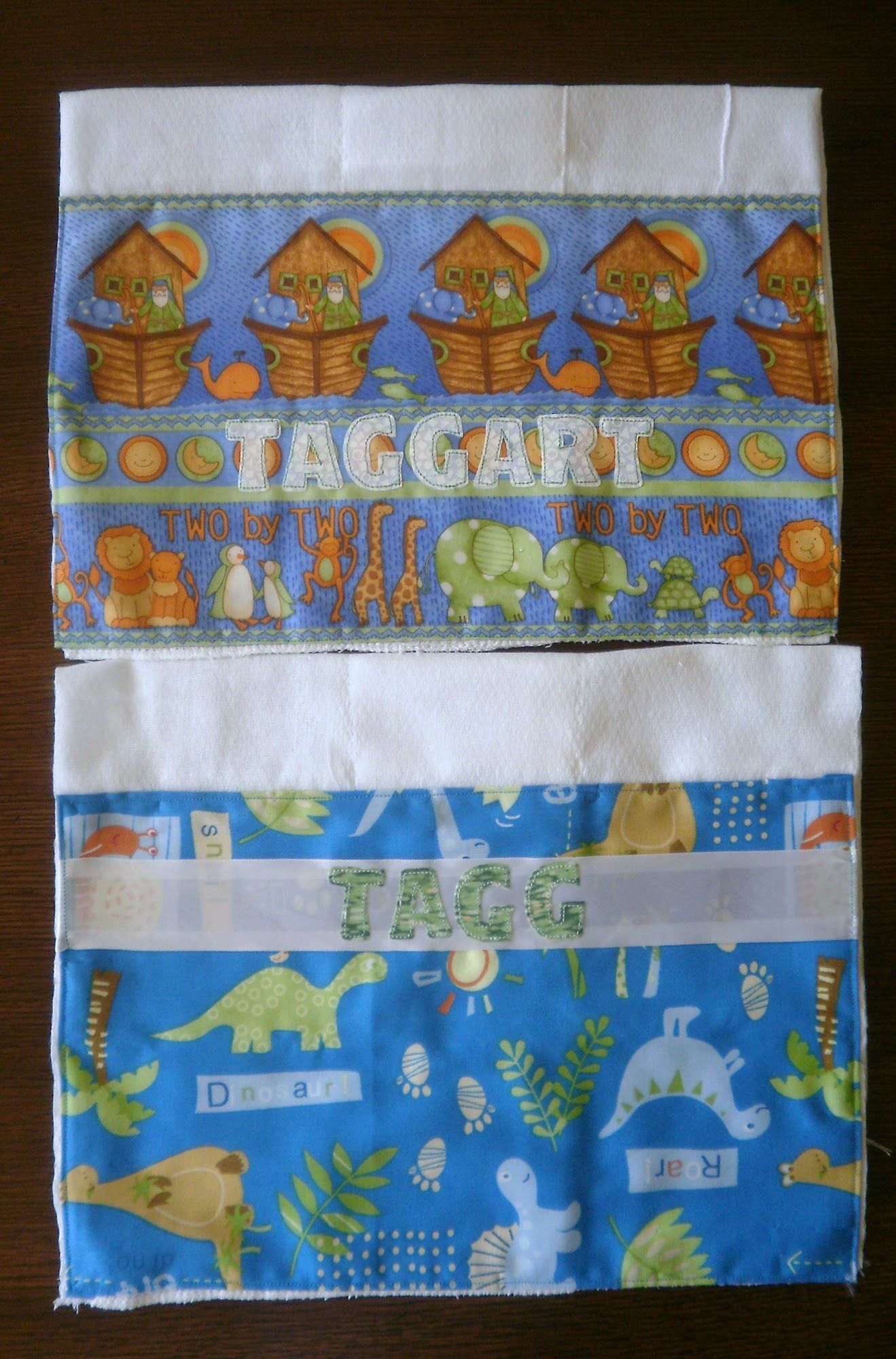 Personalized burp cloths