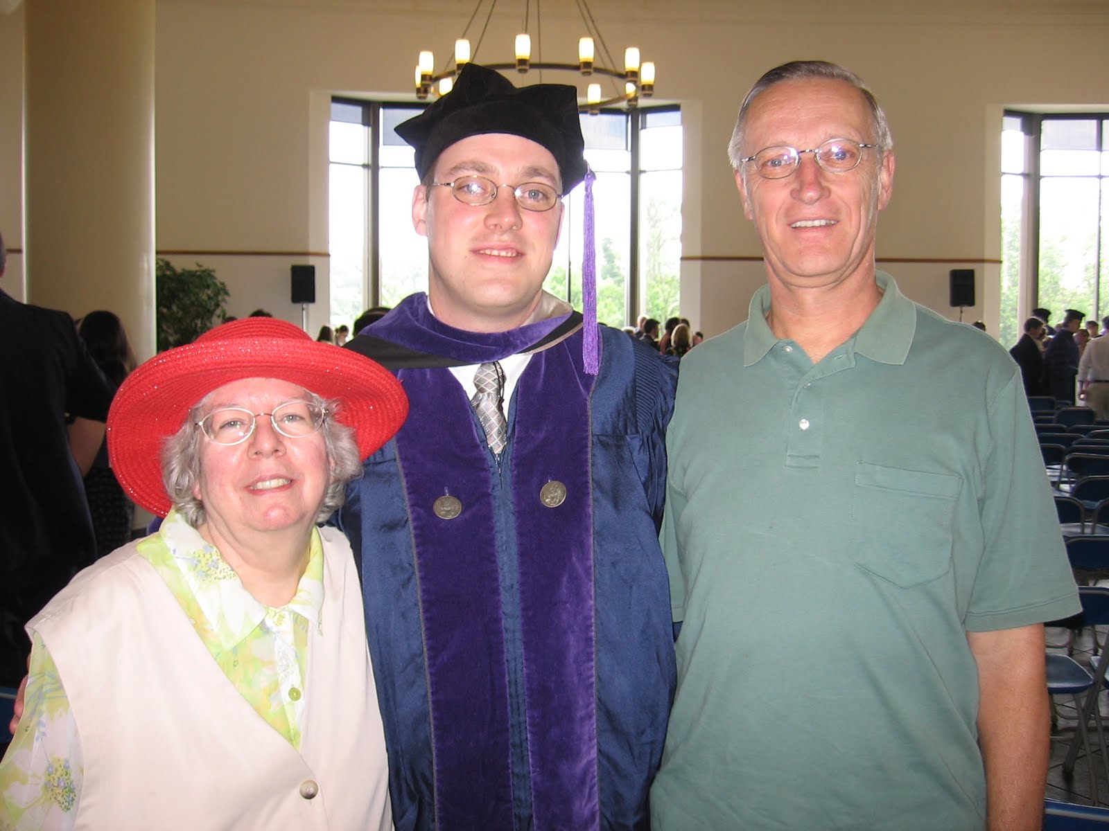  Hubby and his parents at his graduation 