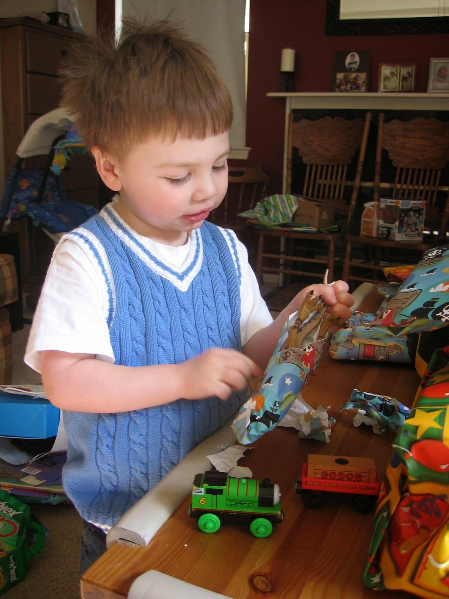 3 and still loved trains