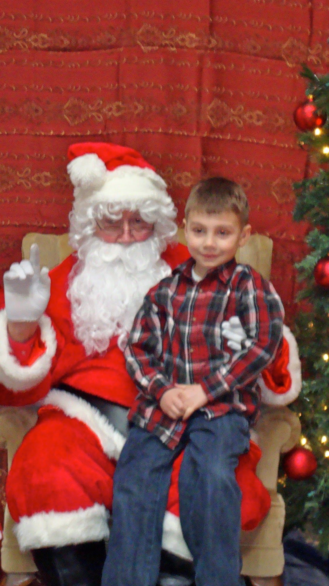  Boogie visiting with Santa 