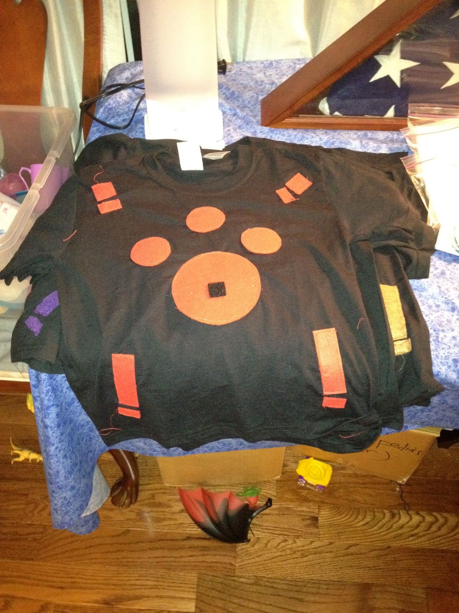 My first craft project with my mom's sewing machine.