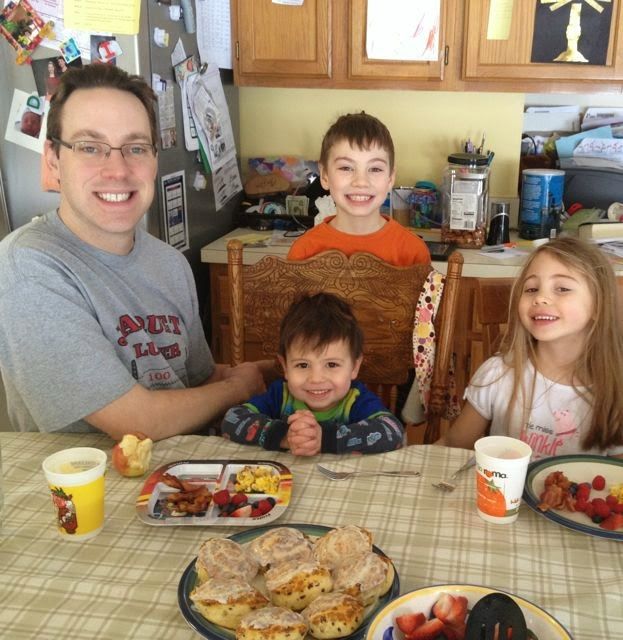 Celebrating Mr. Bananas' 3rd birthday with a special birthday breakfast
