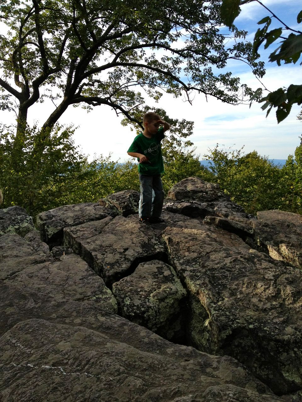 Checking out the horizon