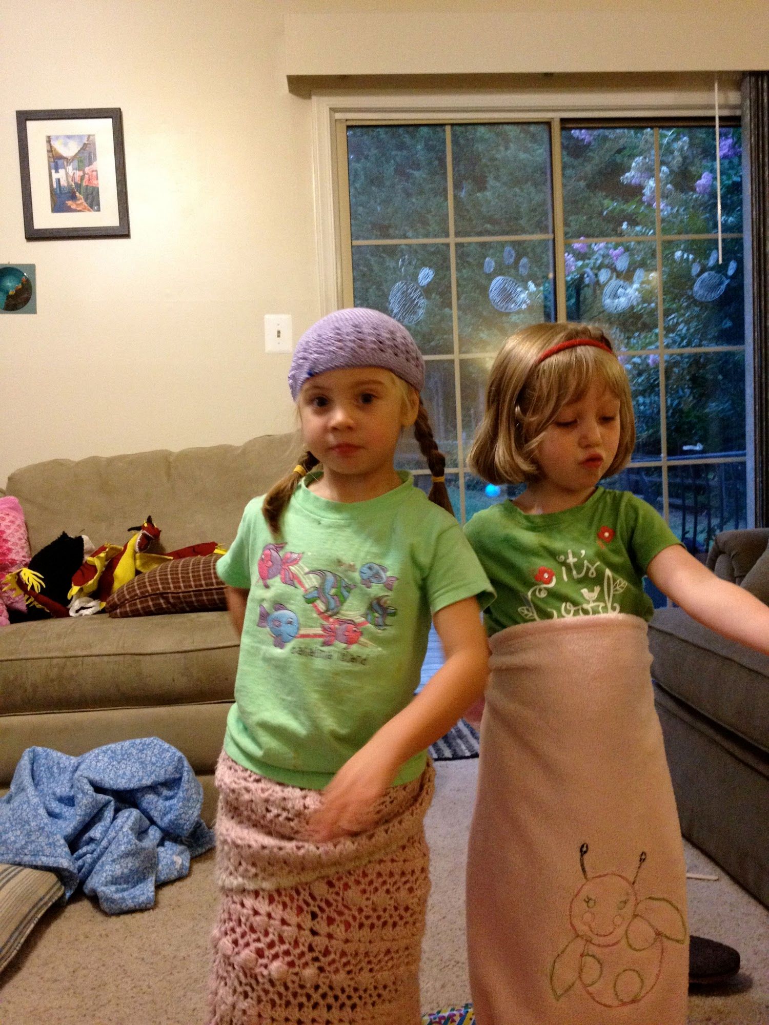No, we did not dress them alike intentionally!