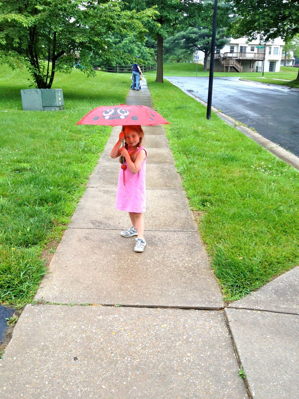 On our way to pick up Boogie from school