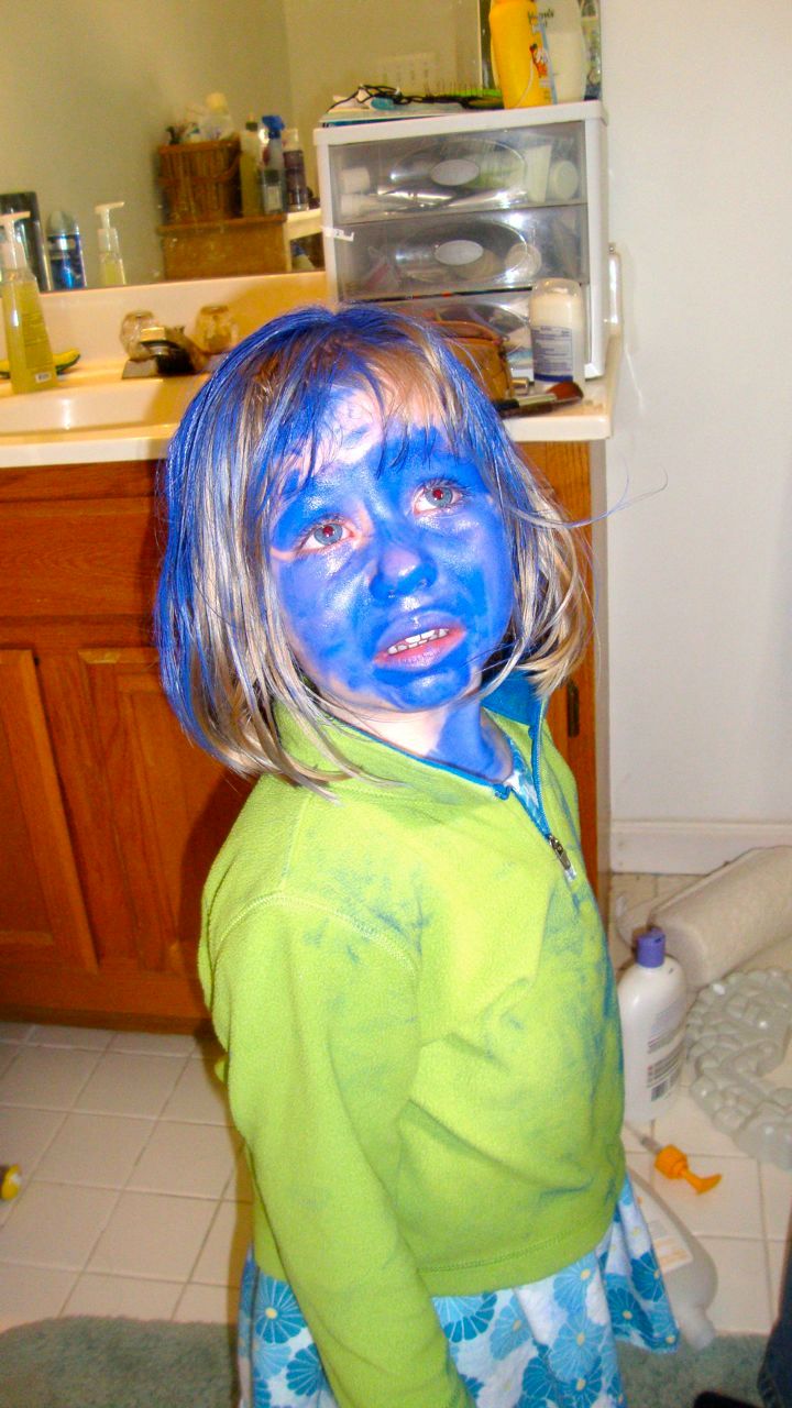  Auditioning to be a smurf 