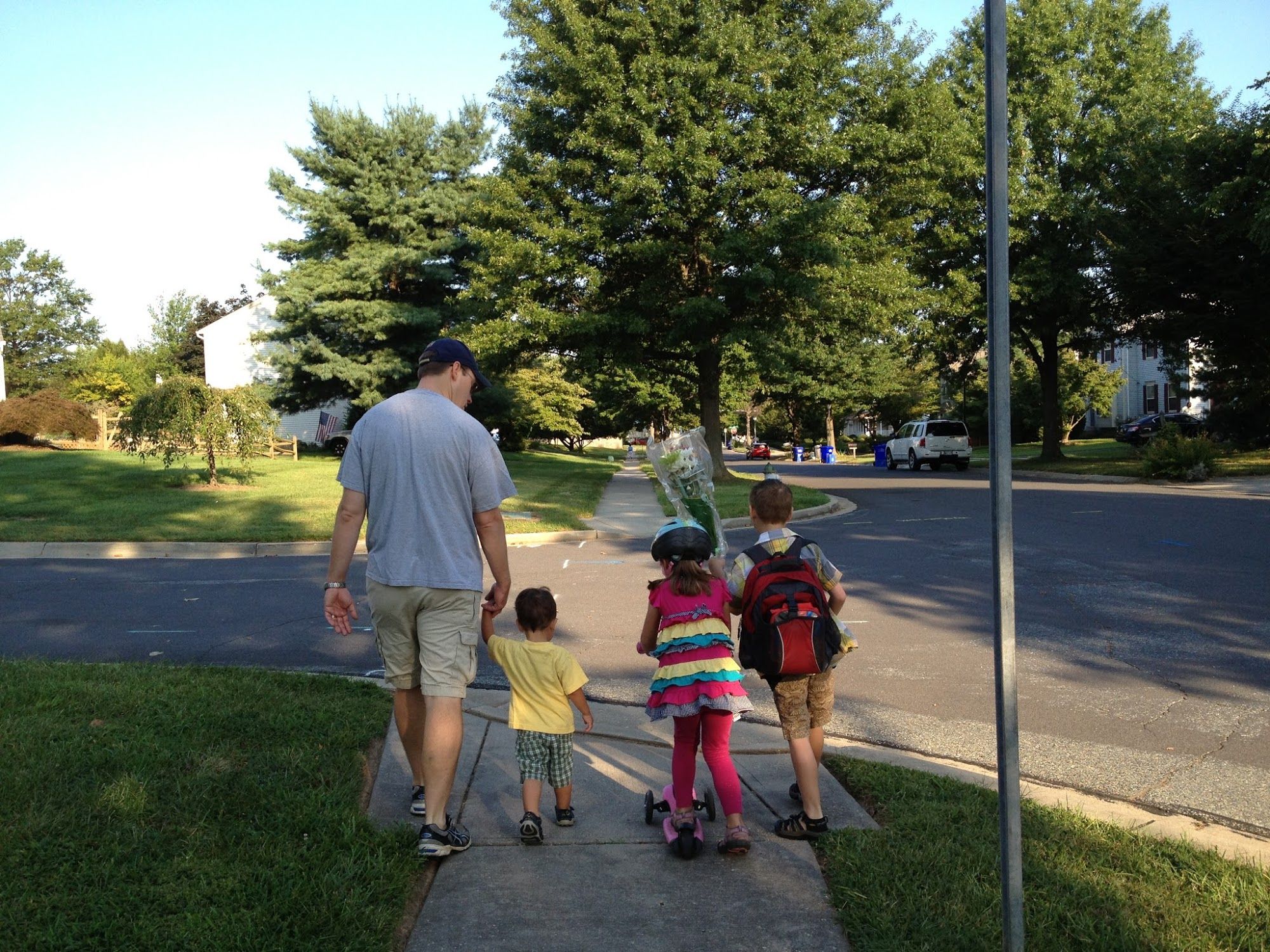  All my loves walking to school 