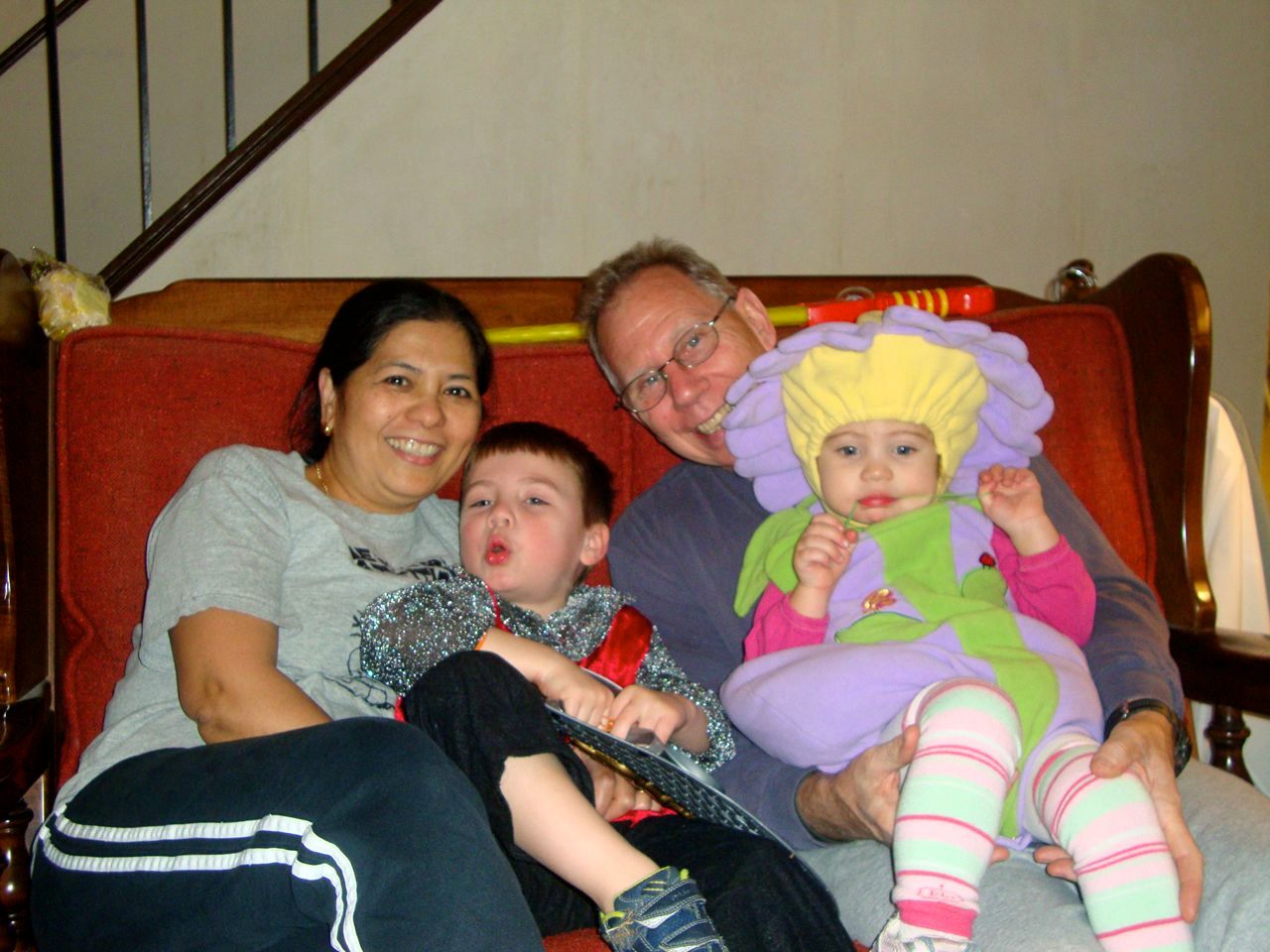 My kids with my parents