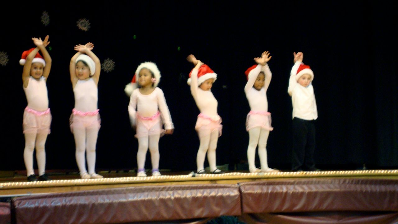 Boogie performing. He's the one not in the pink leotard :)