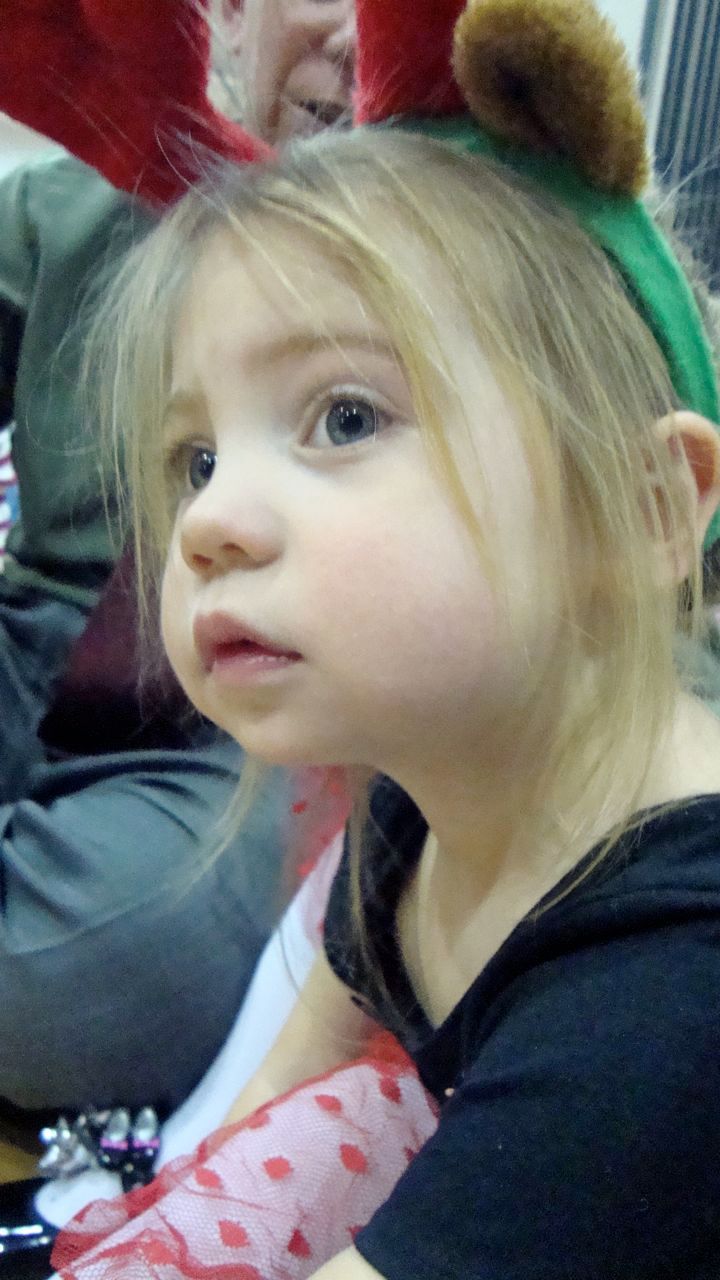 Buggy watching the recital.