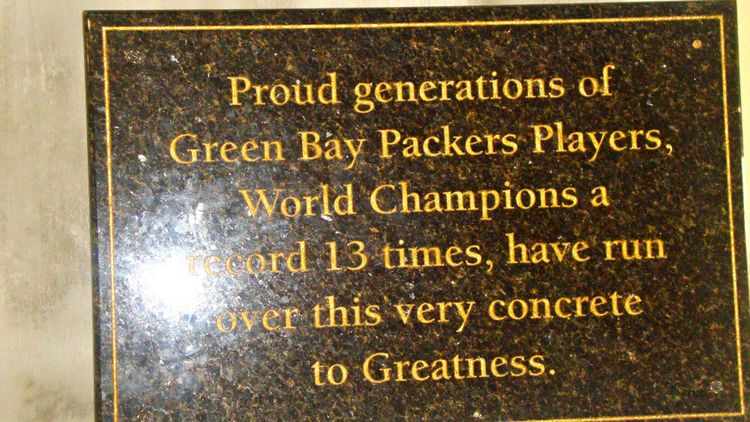 Almost Wordless Wednesday--Lambeau Field