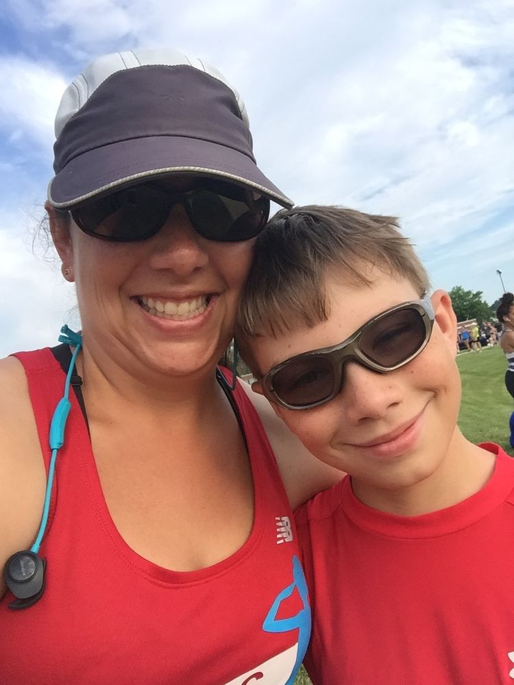 Almost Wordless Wednesday--Running Buddy