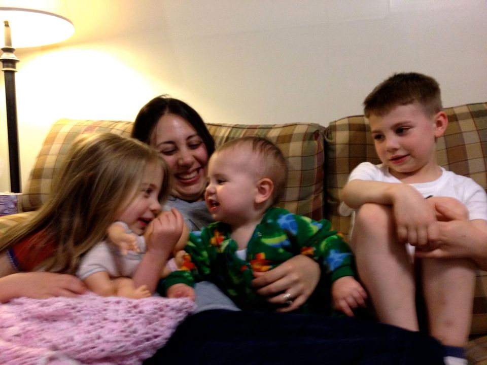 Almost Wordless Wednesday: Mama with her Kiddos